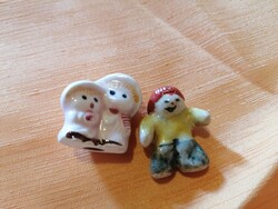 Porcelán apuka és porcelán gyerekek babaházba.  13.