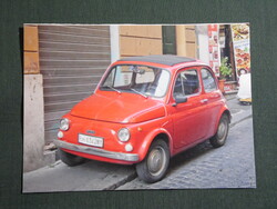 Képeslap,Fiat Nuova 500 autó,2013-
