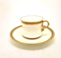 Angol Cauldon china porcelán csésze és tányér