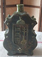 Règi gyönyörű címeres butèlia nagy mèret