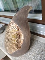 Aranyozott kő-kerámia madár