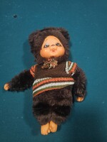 Bájos Kötött Pulcsis Mackó (29cm) - Monchhichi Jellegű!
