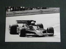 Képeslap,Forma 1.,Ford JPS MK 3 versenyautó,Mario Andretti versenyző,1979-