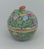 Herendi porcelán áttört mintás bonbonier!