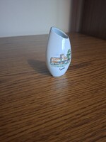 Aquincumi porcelán emlék váza. Gyula. 10 cm. Hibátlan. Jelzett