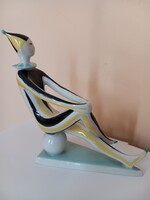Zsolnay art deco bohóc, Török János terve, hibátlan! régi pecsétes