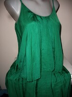 100% silk selyem ruha, zöld hosszú