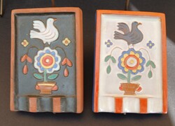 Gyönyörű Gádor Népi Hamutartópáros