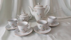 Koreai porcelán 4 személyes kávéskészlet