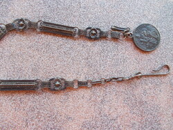 WW1,Tiszti lánc ezűstből,Lajos Taller,Ag 50,3gr