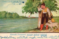 Képeslap: Népviselet.
