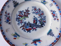 Villeroy&Boch antik tányér chinoiserie dekorral (1874-1909)