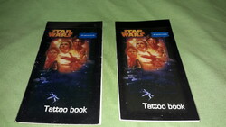 Retro STAR WARS MATRICÁS ALBUM /TATTOO BOOK - MATRICÁK 20 db-os HIBÁTLAN darabra a képek szerint
