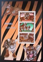 KPB484 / Észak- Korea  1982 Tigrisek blokk pecsételt
