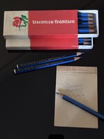 NOS !!! 72x STAEDTLER 1301 Tradition  Vastag Égszín Kék !!! ÚJ !!! 1950-1953