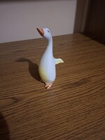 Hollóházi porcelán liba. 17,6 cm. Hibátlan.  Jelzett