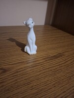 Porcelán cica, macska. 13,5. Hibátlan. Jelzett.