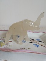 Carved Haitian jade elephant