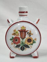 Zsolnay porcelán kulacs virágos mintával hibátlan állapotban 9,5 cm. magas