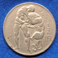 1930. Albánia 1/2 Lek 500.000 darab! (Héraklész (Zeusz és Alkméné fia) és a Nemeai oroszlán) (309)