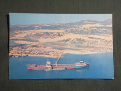 Képeslap,Vietnám,Cam Ranh ögöl,port,kikötő,teherhajó látkép,részlet,1973-