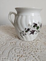 Antik porcelán bögre kézi festésű