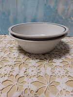 Alföldi menzás kék csíkos gulyásos, kocsonyás porcelán tányér