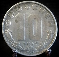 Ausztria 10 groschen, 1948 C10A3