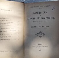 Madame de Pompadour 1904 francia nyelven, viseletes állapotú