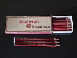 NOS !!! 60x STAEDTLER 1300 Tradition  Vastag Piros !!! ÚJ !!! 1950-1953