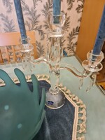 Olasz design gyümölcstál és elegáns Villeroy & Boch kristály gyertyatartó - együtt