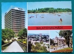 Balaton. Aurora szálló.  Látkép. Balatonalmádi -  képeslap, futott