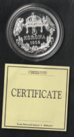 5 Korona III Béla  Proof utánveret.