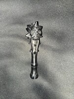 Hollóházi obsidian gemstone with an ethnic, mythical symbol, many handcrafted jewelry!