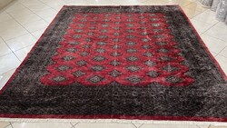 3975 AKCIÓ Pakisztáni Yamud kézi csomó gyapjú perzsa szőnyeg 250X300CM ingyen futár