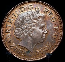 Egyesült Királyság 1 Új penny, 2004 A05E3