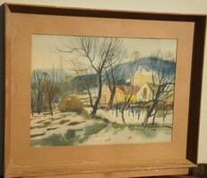 Szalóky Sándor (1921-1978) : Hóolvadás
