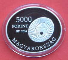 Ezüst 5000-Ft 2014,Bárány Róbert PP veret