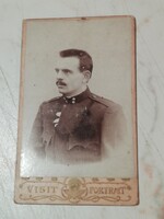 Antik kis méretű kabinetfotó, Wanaus József budapest