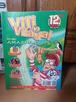 12 db régi retro rendkívül ritka Vili Világa magazin 2000-es év