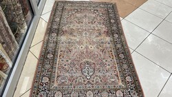 3603 KASMÍR selyem Életfa mintás kézi perzsa szőnyeg 92X154CM INGYEN FUTÁR