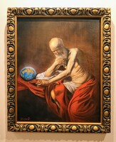 Szent Jeromos meditál / olaj festmény