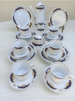 Bavaria cobalt-aranyozott kávés készlet+ sütis