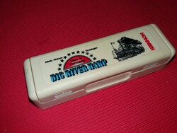 RÉGI Hohner szájharmonika Big River Harp C blues szájherfli dobozával a képek szerint