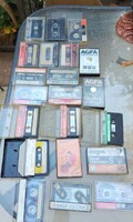 20-piece retro audio cassette tapes  for collectors AGFA, BASF, old major brands.