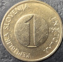 Szlovénia 1 Tolár (Tallér), 1996.