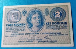 2 Korona 1914 évi c  , hajtott , (fotók szerint)