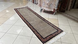 3880 AKCIÓ Indiai Mir kézi gyapjú perzsa futó szőnyeg 85X270CM INGYEN FUTÁR