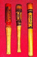 Vintage utazó emlék fa cigaretta szipka gyűjtemény egybe Hajdúszoboszló 2db Szófia 1db képek szerint