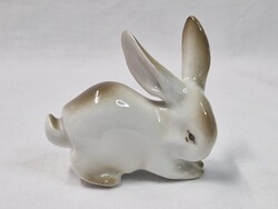 Régi Zsolnay nyúl figura hibátlan állapotban 6 cm. magas
